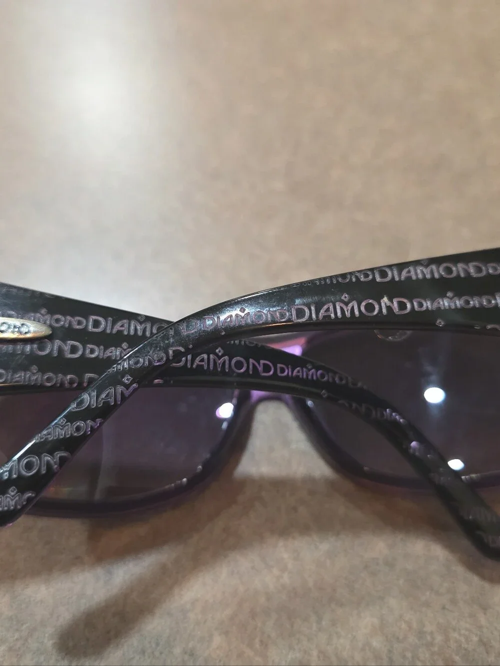 Purple Gradient Oversized Sunglasses